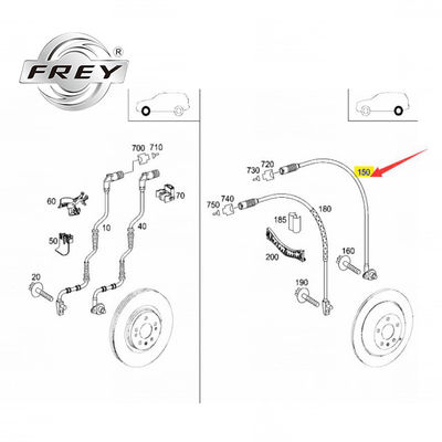 Frey Otomobil Parçaları Arka ABS Tekerlek Hız Sensörü 1645400717 Mercedes W164 X164 W251 V251