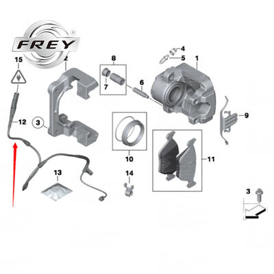 OEM 34356789503 Arka Fren Sensörü, BMW E70 E71 E72 Fren Balatası Göstergesi